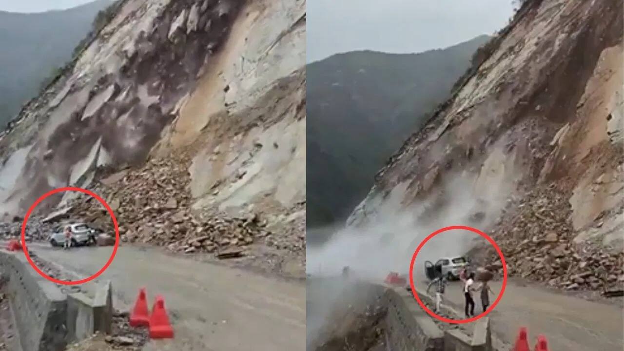 National-हिमाचल प्रदेश में जब लैंडस्लाइड में फंस गई कार, लोगों ने भागकर बचाई जान, सामने आया वीडियो – #INA National-हिमाचल प्रदेश में जब लैंडस्लाइड में फंस गई कार, लोगों ने भागकर बचाई जान, सामने आया वीडियो – #INA
