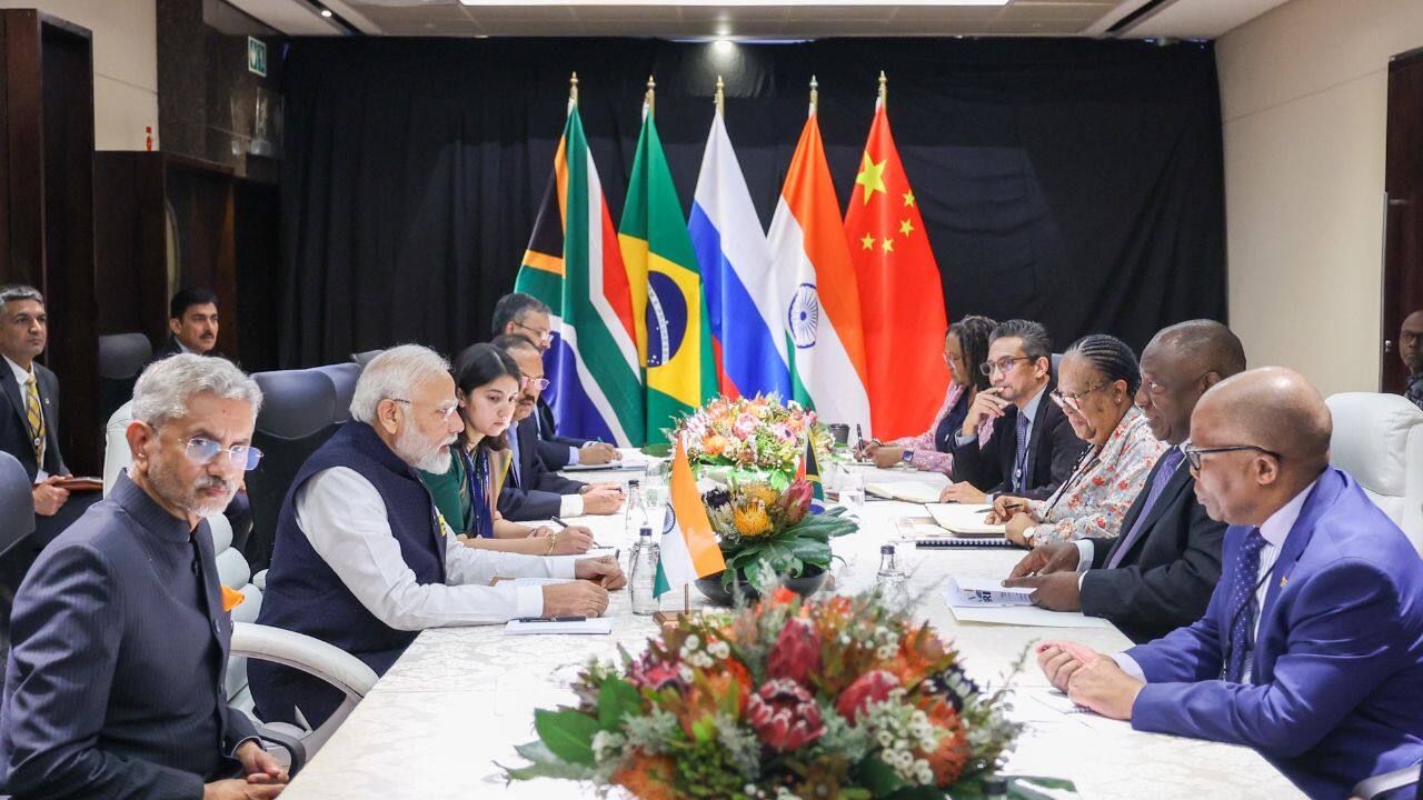 In Pics Pm Modi Attends The Th Brics Summit In Johannesburg