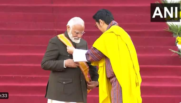 Pm Modi Bestowed Bhutan S Highest Civilian Award Order Of The Druk Gyalpo