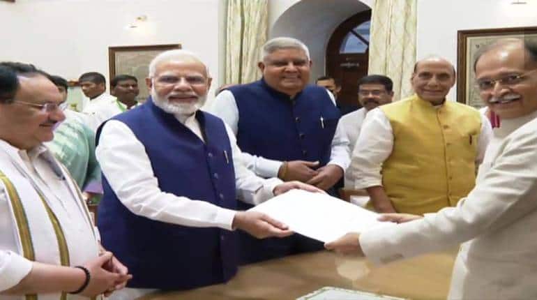 Vice President Election: एनडीए के उपराष्ट्रपति पद के उम्मीदवार जगदीप धनखड़  ने दाखिल किया नामांकन, PM मोदी भी रहे मौजूद - Jagdeep Dhankhar files his  nomination for the Vice ...