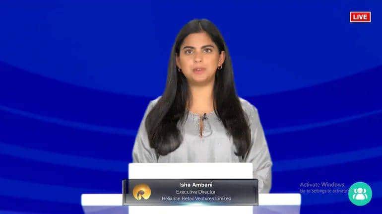 रिलायंस रिटेल ने 2021 में यूके, इटली और फ्रांस की आबादी के बराबर ग्राहकों को दी अपनी सेवाएं: ईशा अंबानी