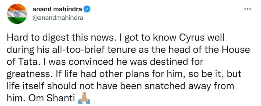 MAhindra Tweet