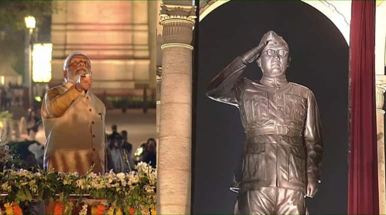 Kartavya Path Inaugration: PM मोदी ने सुभाष चंद्र बोस की प्रतिमा और कर्तव्य पथ का किया उद्घाटन, बोले- हमेशा के लिए मिट गया गुलामी का प्रतीक Kartavya Path Inaugration: PM मोदी ने सुभाष चंद्र बोस की प्रतिमा और कर्तव्य पथ का किया उद्घाटन, बोले- हमेशा के लिए मिट गया गुलामी का प्रतीक