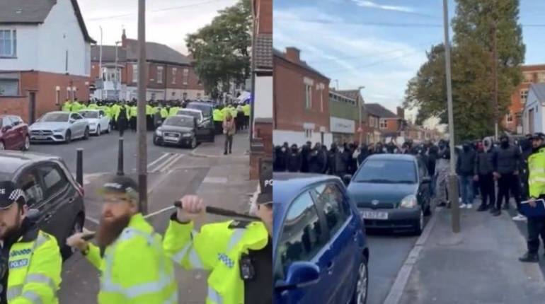 Communal Violence in UK: भारत-पाक मैच के बाद शुरू हुआ बवाल, 15 लोग गिरफ्तार, जानें कैसे शुरू हुई हिंसा Communal Violence in UK: भारत-पाक मैच के बाद शुरू हुआ बवाल, 15 लोग गिरफ्तार, जानें कैसे शुरू हुई हिंसा