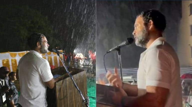 Bharat Jodo Yatra: 'हमें कोई नहीं रोक सकता', मैसूर में बारिश के बीच भाषण देते रहे राहुल गांधी, देखें वीडियो