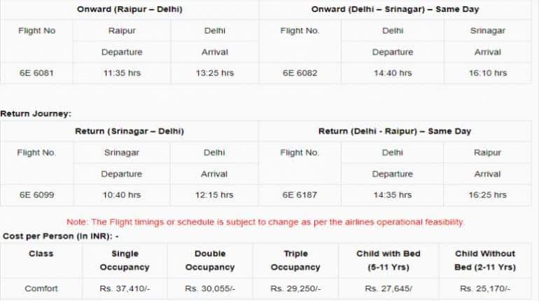 IRCTC Kashmir Tour Package Price: ये टूर पैकेज की कॉस्ट।