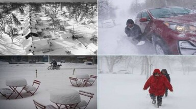 Snowfall in America: नेशनल वेदर सर्विस के मुताबिक, फ्लोरिडा के मियामी, थंपा, ऑरलेंडो और वेस्ट पाल्म बीच में 25 दिसंबर को 1983 के बाद सबसे कम तापमान रहा। बर्फीले तूफान के बीच न्यूयॉर्क में कई जगहों पर क्रिसमस पर भारी भीड़ रही।