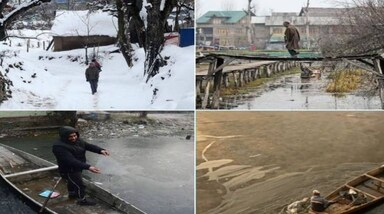 Cold Weather in Srinagar: IMD के अधिकारियों ने बताया कि श्रीनगर में पारा शून्य से पांच डिग्री सेल्सियस से अधिक नीचे गिर गया है, जबकि गुलमर्ग तथा पहलगाम में इस मौसम में अब तक का सबसे कम तापमान दर्ज किया गया है।  