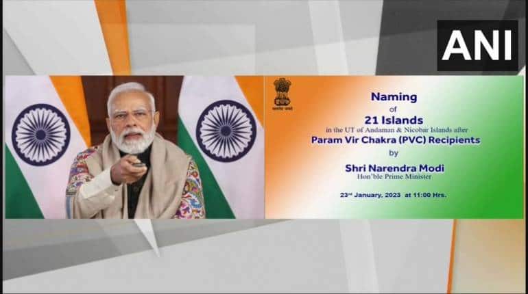 पीएम मोदी ने परमवीर चक्र से सम्मानित शूरवीरों के नाम पर रखे अंडमान-निकोबार के 21 द्वीपों के नाम, देखें पूरी लिस्ट पीएम मोदी ने परमवीर चक्र से सम्मानित शूरवीरों के नाम पर रखे अंडमान-निकोबार के 21 द्वीपों के नाम, देखें पूरी लिस्ट