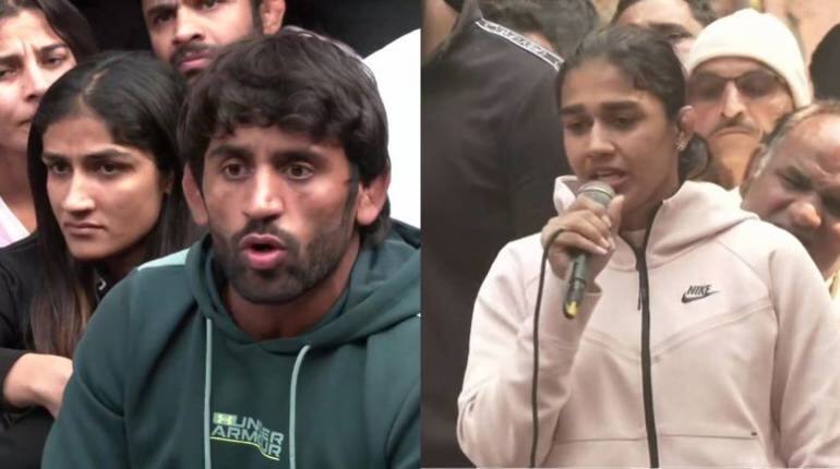 Wrestlers Protest Updates: सरकार की तरफ से बात करने धरना स्थल पहुंचीं पहलवान बबीता फोगाट, खेल मंत्रालय भी बनाएगा जांच पैनल Wrestlers Protest Updates: सरकार की तरफ से बात करने धरना स्थल पहुंचीं पहलवान बबीता फोगाट, खेल मंत्रालय भी बनाएगा जांच पैनल