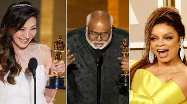 Oscars 2023: बेस्ट ओरिजिनिल सॉन्ग 'नाटू नाटू' से लेकर बेस्ट एक्ट्रेस का ऑस्कर अवॉर्ड जीतने वाली हॉलीवुड अभिनेत्री मिशेल योह (Michelle Yeoh) ने इतिहास रच दिया है। 
