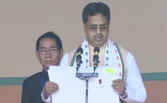 माणिक साहा ने लगातार दूसरी बार त्रिपुरा के मुख्यमंत्री पद की ली शपथ, पीएम मोदी भी रहे मौजूद