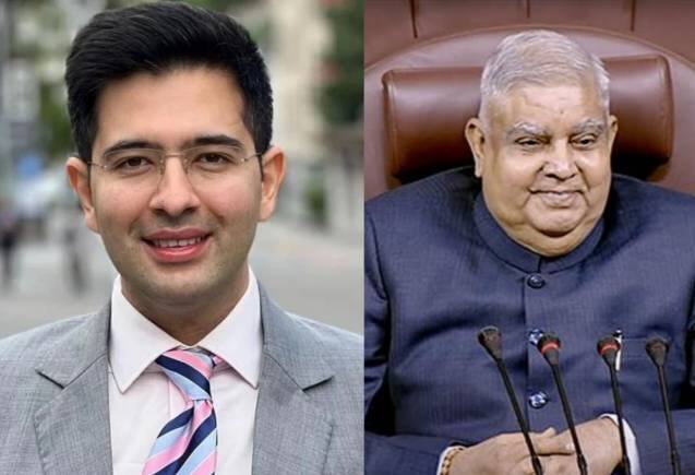 उपराष्ट्रपति जगदीप धनखड़ ने राघव चड्ढा को चिढ़ाया, परिणीति चोपड़ा के साथ डेटिंग की हैं अफवाहें उपराष्ट्रपति जगदीप धनखड़ ने राघव चड्ढा को चिढ़ाया, परिणीति चोपड़ा के साथ डेटिंग की हैं अफवाहें