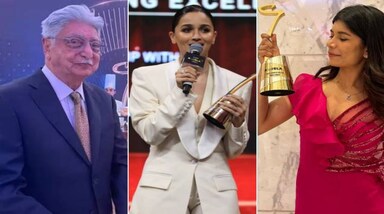 CNBC-TV18 IBLA 2023: कोटक महिंद्रा बैंक के उदय कोटक, स्टैंडर्ड चार्टर्ड बैंक के जरीन दारूवाला, SBI के दिनेश कुमार खारा, हिंदुस्तान यूनिलीवर के संजीव मेहता, महिंद्रा ग्रुप के अनीश शाह, टाटा स्टील के टीवी नरेंद्रन, कोलगेट के प्रभा नरसिम्हन, IDFC केवी वैद्यनाथन फर्स्ट बैंक, सीरम इंस्टीट्यूट ऑफ इंडिया के अदार पूनावाला और EY इंडिया के राजीव मेमानी ने कड़ी चयन प्रक्रिया और विचार-विमर्श के बाद विजेताओं का चयन किया। जूरी की अध्यक्षता आदित्य बिरला ग्रुप के चेयरमैन कुमार मंगलम बिरला ने की। (Image: CNBC-TV18)