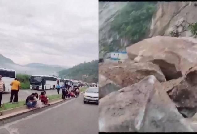 VIDEO: हिमाचल में बाढ़ और भूस्खलन के कारण 200 से अधिक पर्यटक फंसे, चंडीगढ़-मनाली हाईवे बंद VIDEO: हिमाचल में बाढ़ और भूस्खलन के कारण 200 से अधिक पर्यटक फंसे, चंडीगढ़-मनाली हाईवे बंद