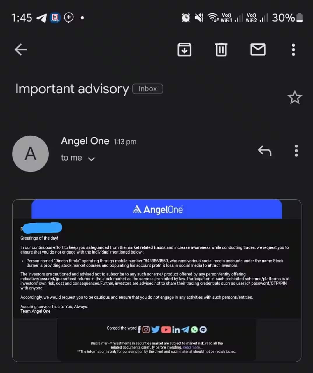 angel one deal