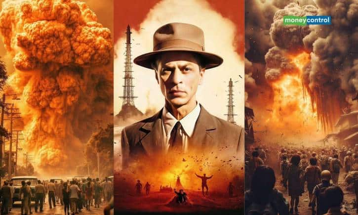 AI ने बनाया देसी Oppenheimer, जहां शाहरुख खान से लेकर आलिया भट्ट आए पॉपुलर किरदारों में नजर AI ने बनाया देसी Oppenheimer, जहां शाहरुख खान से लेकर आलिया भट्ट आए पॉपुलर किरदारों में नजर