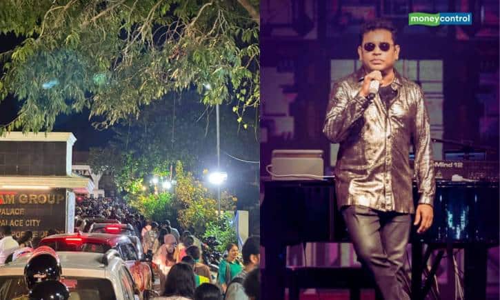 AR Rahman के चेन्नई कॉन्सर्ट में जरूरत से ज्यादा उमड़ी भीड़, एंट्री नहीं मिल पाने से भड़के फैंस AR Rahman के चेन्नई कॉन्सर्ट में जरूरत से ज्यादा उमड़ी भीड़, एंट्री नहीं मिल पाने से भड़के फैंस