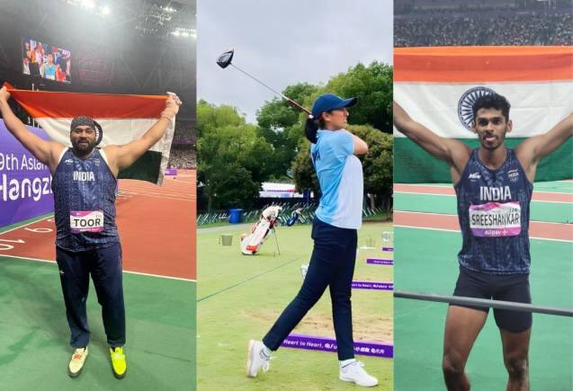 Asian Games 2023: एशियन गेम्स के आठवें दिन भारत की झोली में तीन गोल्ड, सात सिल्वर और पांच ब्रॉन्ज मेडल Asian Games 2023: एशियन गेम्स के आठवें दिन भारत की झोली में तीन गोल्ड, सात सिल्वर और पांच ब्रॉन्ज मेडल