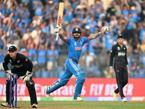 World Cup 2023: विराट कोहली ने वनडे में ठोका सबसे ज्यादा शतक, 50वीं सेंचुरी बना सचिन तेंदुलकर का तोड़ा रिकॉर्ड World Cup 2023: विराट कोहली ने वनडे में ठोका सबसे ज्यादा शतक, 50वीं सेंचुरी बना सचिन तेंदुलकर का तोड़ा रिकॉर्ड