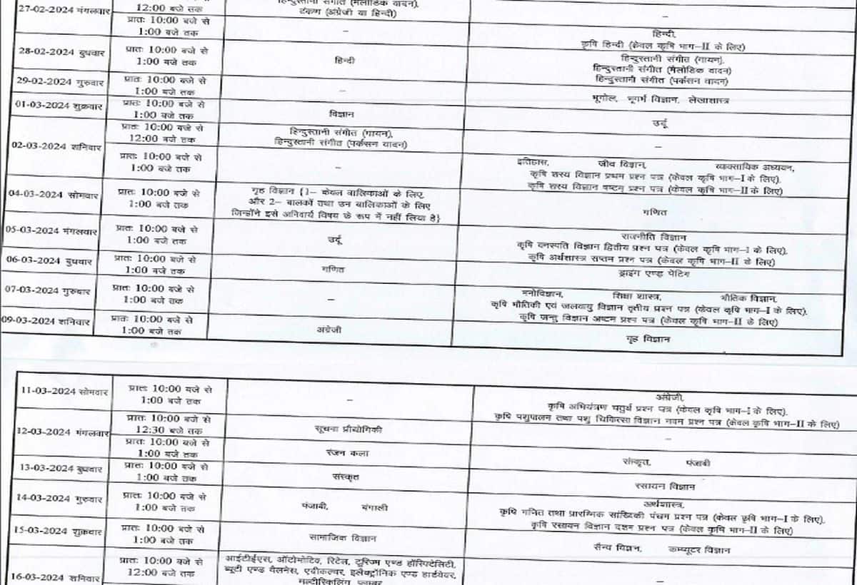 datesheet
