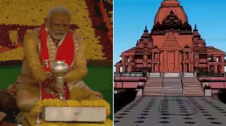 PM Modi UP Visit: पीएम मोदी ने संभल में कल्कि धाम मंदिर की रखी आधारशिला,  सपा के गढ़ में कमल खिलाने का दिया संदेश | Moneycontrol Hindi