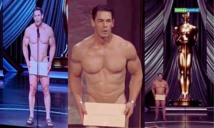 John Cena Oscar 2024: स्टेज पर बिना कपड़ों के पहुंचे John Cena, हंसी के लगे ठहाके John Cena Oscar 2024: स्टेज पर बिना कपड़ों के पहुंचे John Cena, हंसी के लगे ठहाके