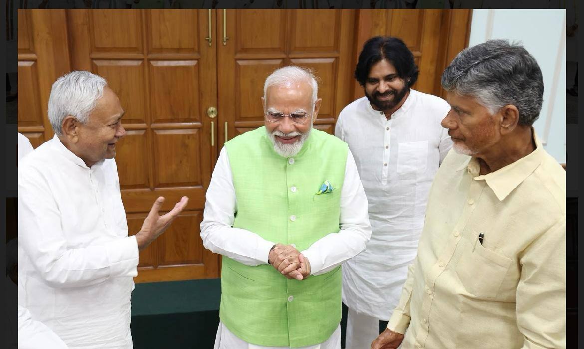 NDA की 5 जून की बैठक में सहयोगी दलों ने नरेंद्र मोदी के संकल्प और विजन की तारीफ की