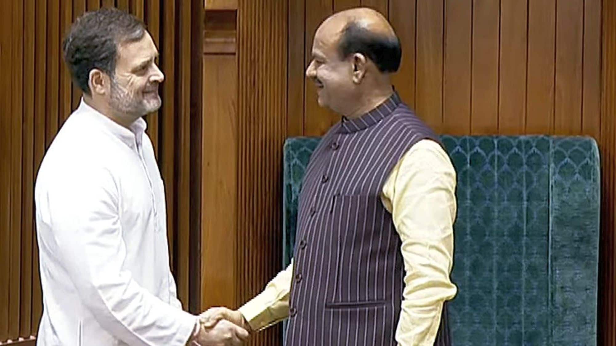 'इमरजेंसी के मुद्दे को टाला जा सकता था' राहुल गांधी ने स्पीकर ओम बिरला से की मुलाकात