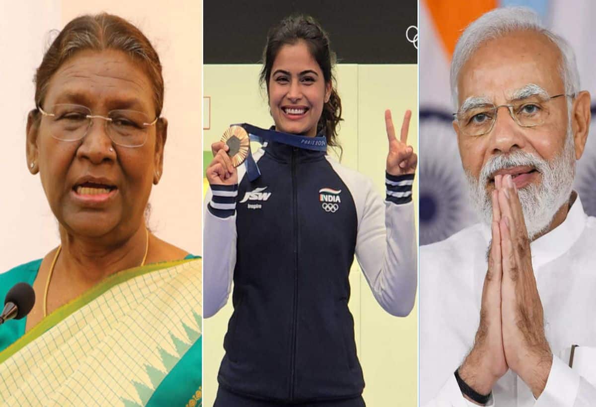 Manu Bhaker: ओलिंपिक में ब्रॉन्ज जीतने पर राष्ट्रपति और पीएम मोदी समेत दिग्गजों ने मनु भाकर को दी बधाई