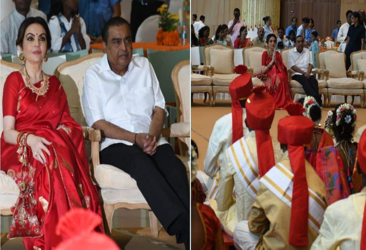 अंबानी परिवार ने गरीब कपल के लिए कराया सामूहिक विवाह का आयोजन, मुकेश और नीता अंबानी ने दिया आशीर्वाद