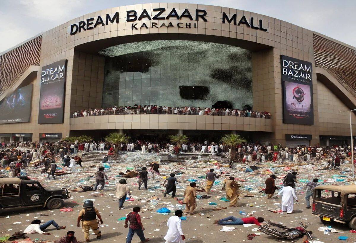 Dream Bazaar Mall Video: कराची में उद्घाटन के दिन ही पाकिस्तानियों ने मॉल को लूटा, 'ड्रीम बाजार' में भीड़ ने जमकर की तोड़फोड़