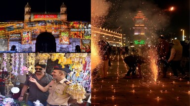 कश्मीर के लाल चौक से Gate Way of India तक, कुछ इस अंदाज में लोगों ने मनाई दिवाली 
