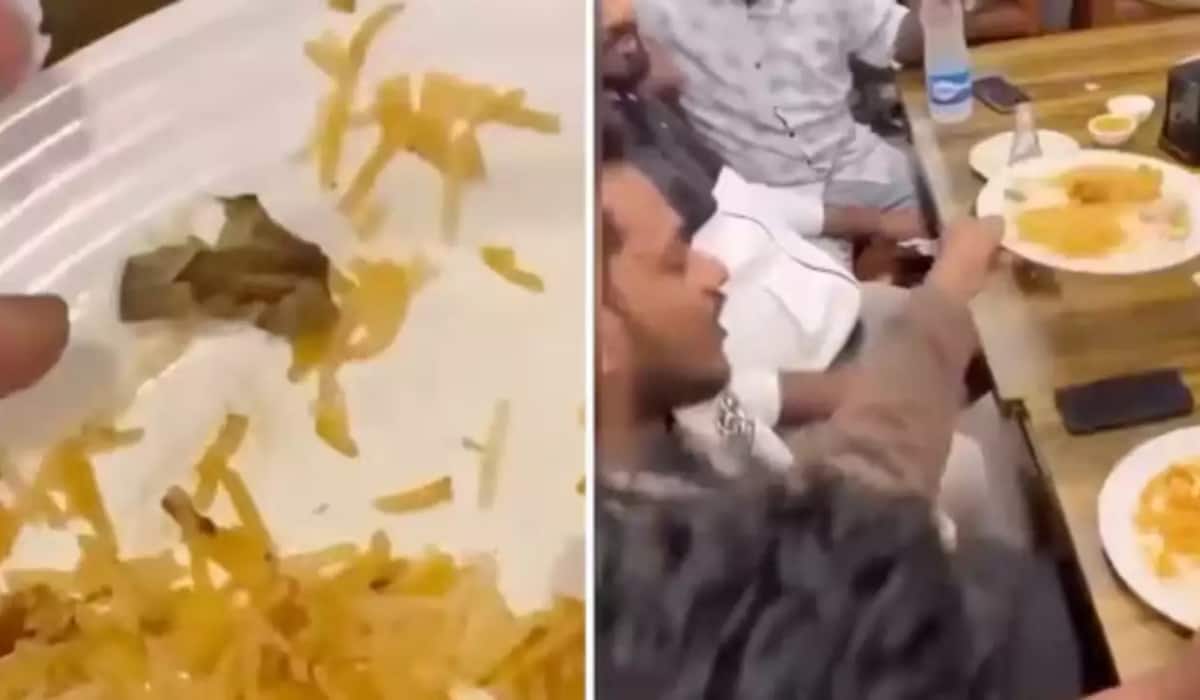 Video: चिकन-बिरयानी के प्लेट में मिली जली हुई सिगरेट, ग्राहकों ने काटा बवाल, वीडियो वायरल Video: चिकन-बिरयानी के प्लेट में मिली जली हुई सिगरेट, ग्राहकों ने काटा बवाल, वीडियो वायरल
