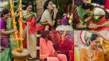 आज, 4 दिसंबर को साउथ अभिनेता नागा चैतन्य और अभिनेत्री शोभिता धुलिपाला शादी के बंधन में बंधने जा रहे हैं। इनकी शादी लंबे समय से चर्चा में है। शोभिता ने अपनी फिल्मों और वेब सीरीज में शानदार अभिनय से दर्शकों का दिल जीता है। (image  source: instagram)



