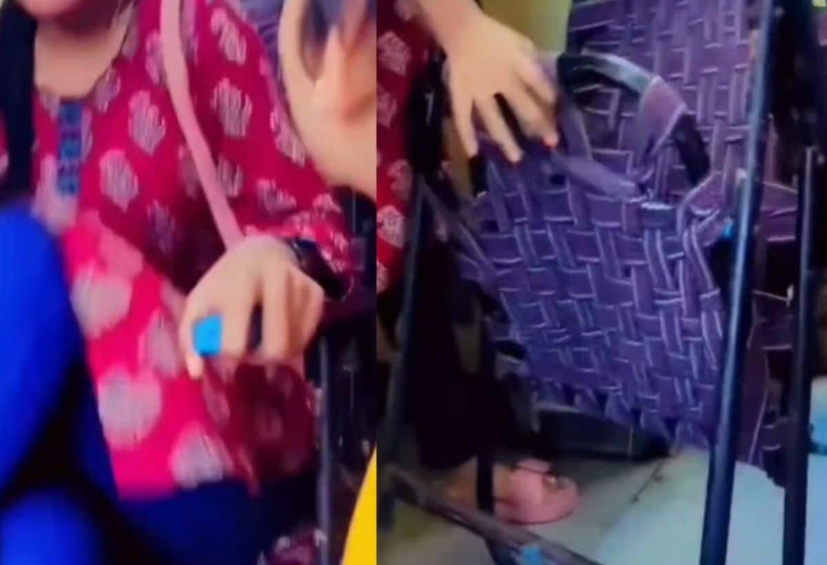 Indian Railways: ट्रेन में लड़की को नहीं मिली सीट, फिर लगाया तगड़ा जुगाड़, यात्रियों के उड़े होश, देखें वीडियो Indian Railways: ट्रेन में लड़की को नहीं मिली सीट, फिर लगाया तगड़ा जुगाड़, यात्रियों के उड़े होश, देखें वीडियो