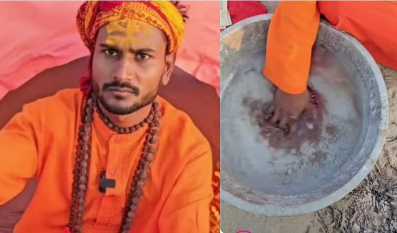 Mahakumbh 2025: बाबा ने मंत्र पढ़कर किया गंदा पानी साफ, वीडियो देख लोग हुए हैरान