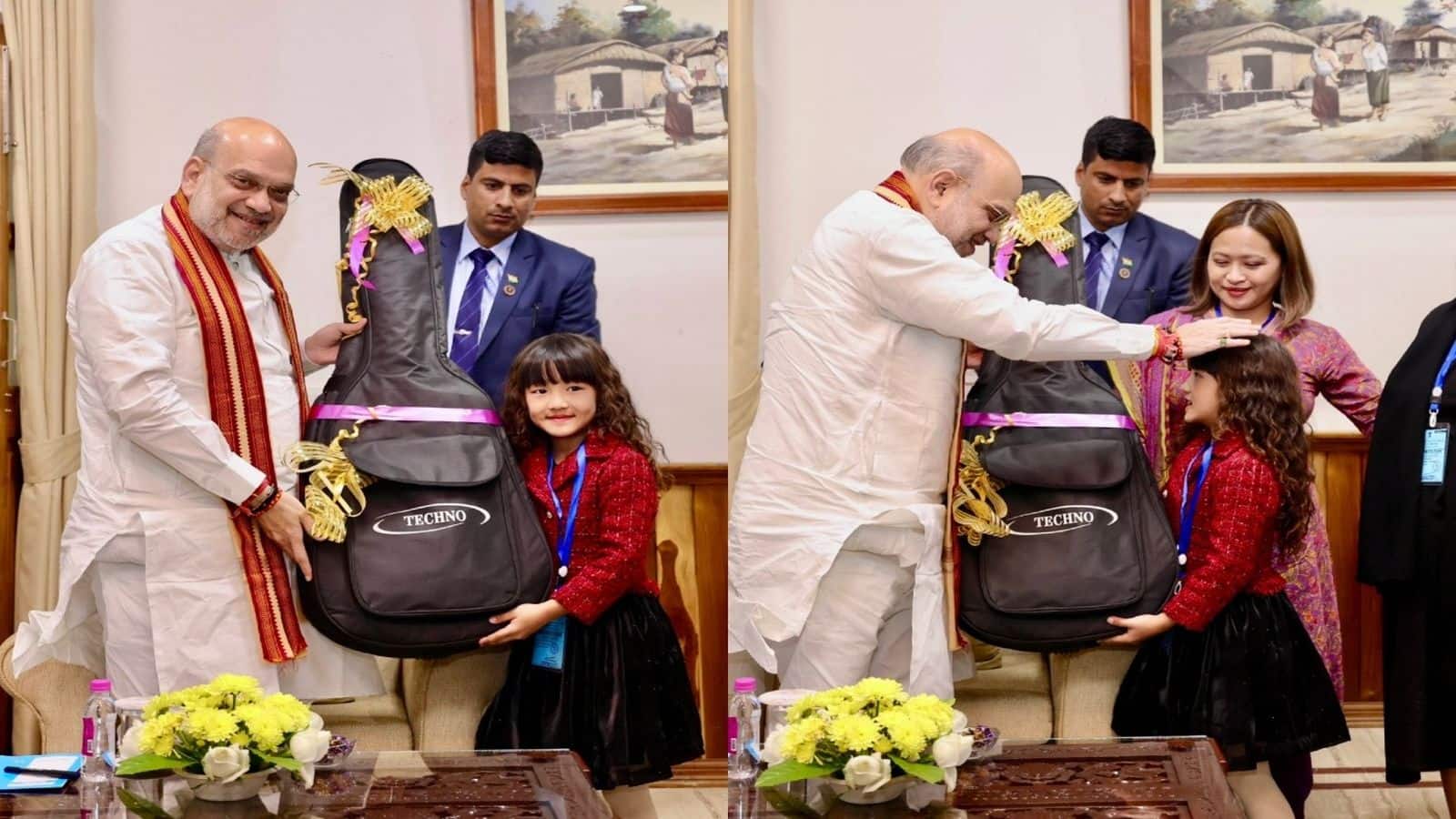 कौन हैं एस्तेर लालदुहावमी हनामते? 7 साल की बच्ची का गाना सुन मंत्रमुग्ध हुए अमित शाह, गिफ्ट में दिया गिटार