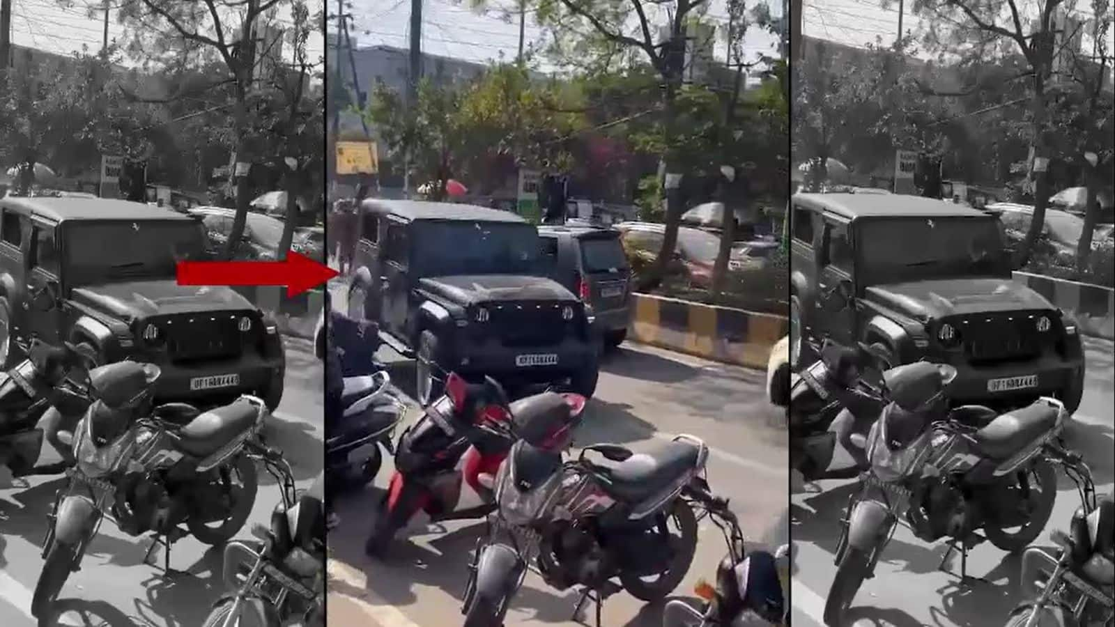 Viral Video:  नोएडा में थार चालक के सामने जो भी आया, उसी को मारी टक्कर, मचा हड़कंप, देखें वीडियो