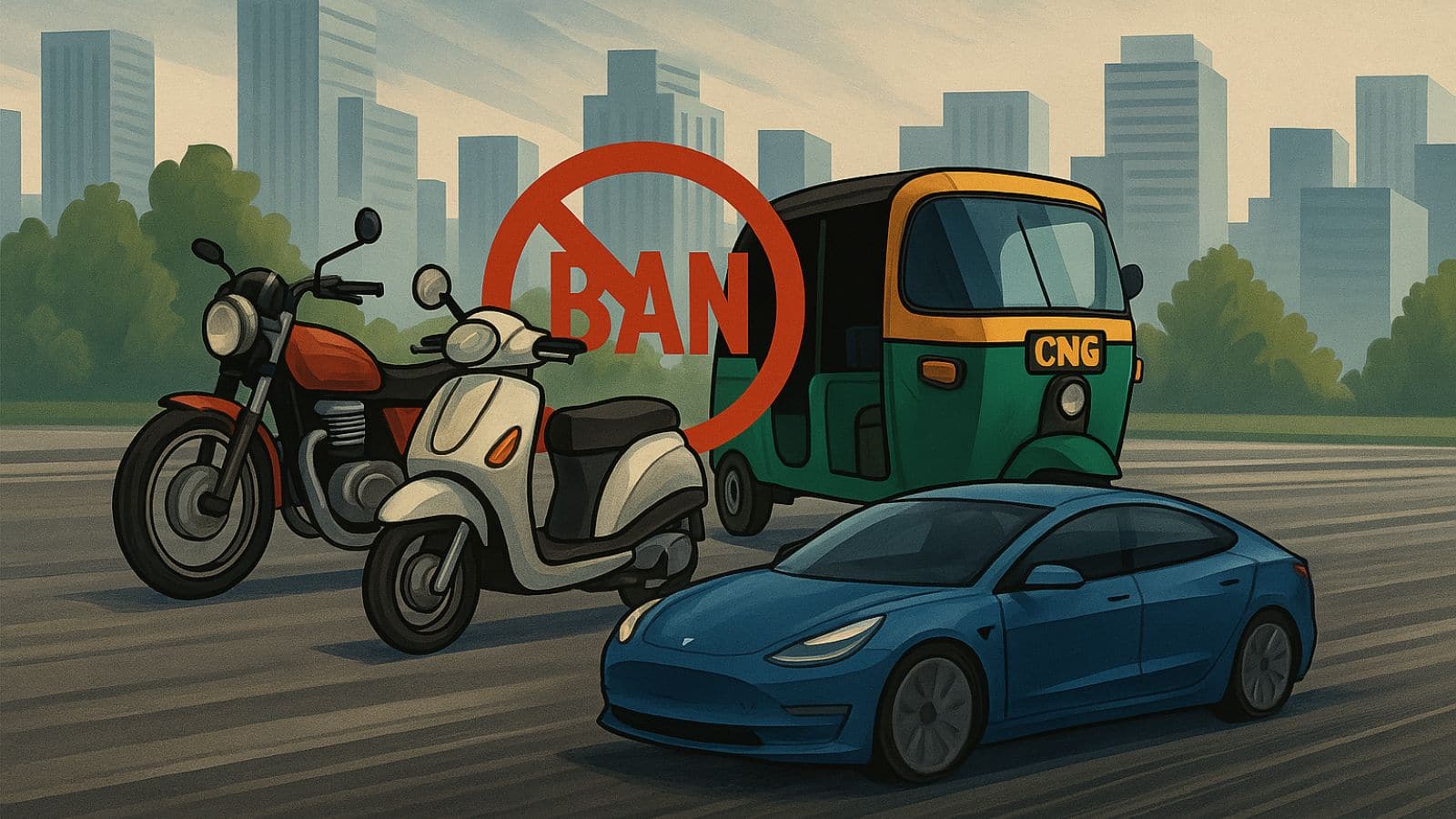 Delhi EV Coverage 2.0 Draft: पेट्रोल बाइक-स्कूटी बैन, CNG ऑटो भी बंद; 10 प्वाइंट में समझें पूरी डिटेल