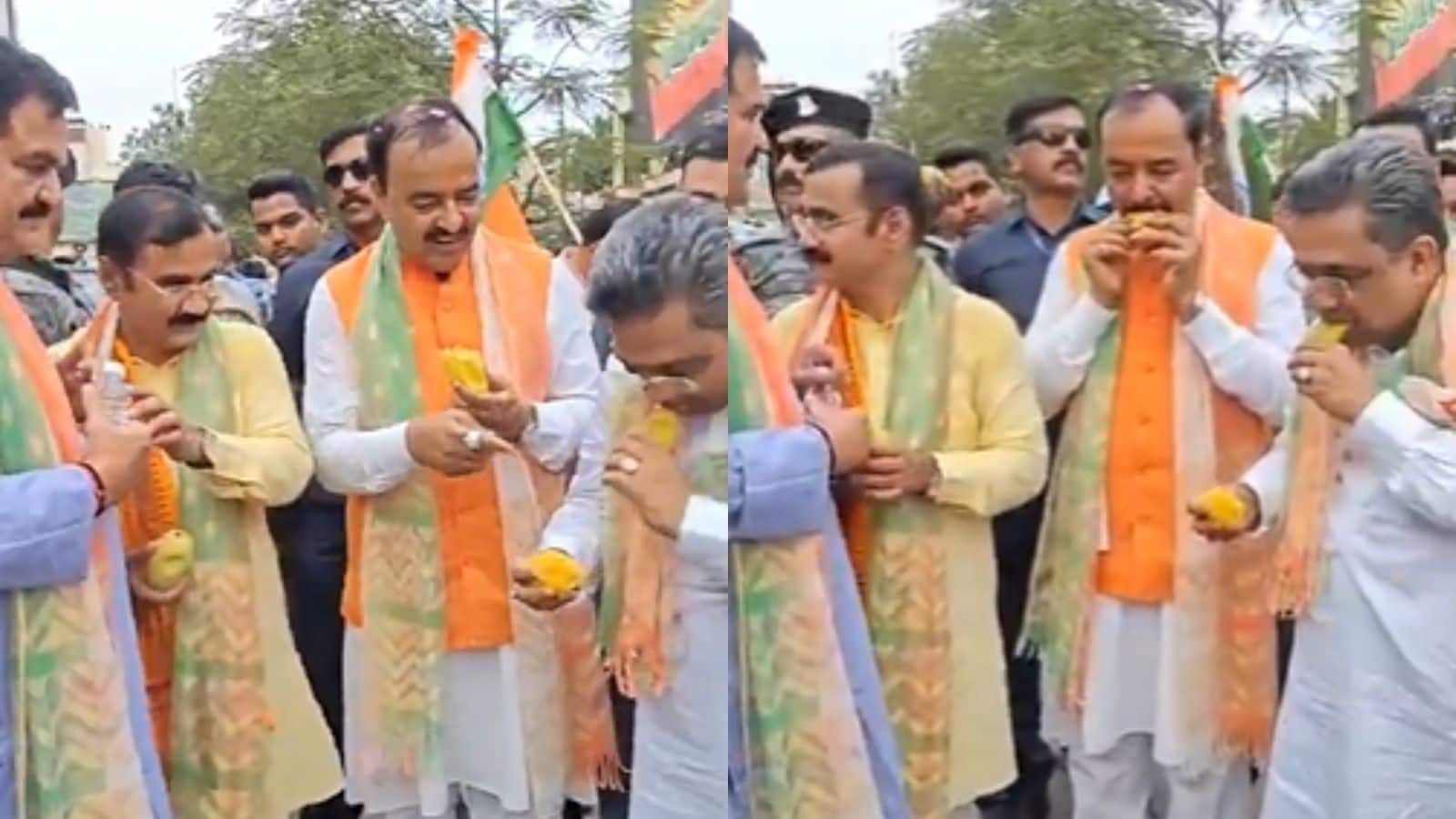 VIDEO: एक झटके में बदल गई दुकानदार की किस्मत! वाराणसी में केशव प्रसाद मौर्य ने 8,000 रुपये में खरीद लिया पूरे ठेले का आम, कितना हुआ फायदा?