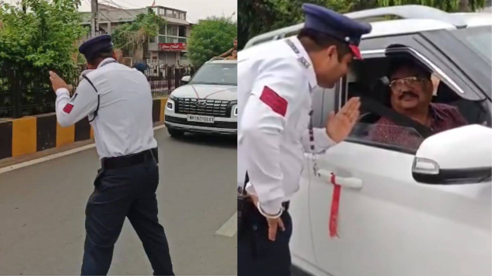 Video: सनरूफ से बाहर निकलकर मस्ती कर रहे थे बच्चे, अचानक पुलिस ने रोकी गाड़ी, फिर...