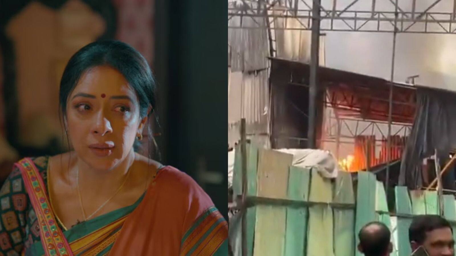 National-Anupamaa का सेट जलकर खाक! शूटिंग से ठीक पहले लगी भीषण आग, लाखों का हुआ नुकसान – #INA