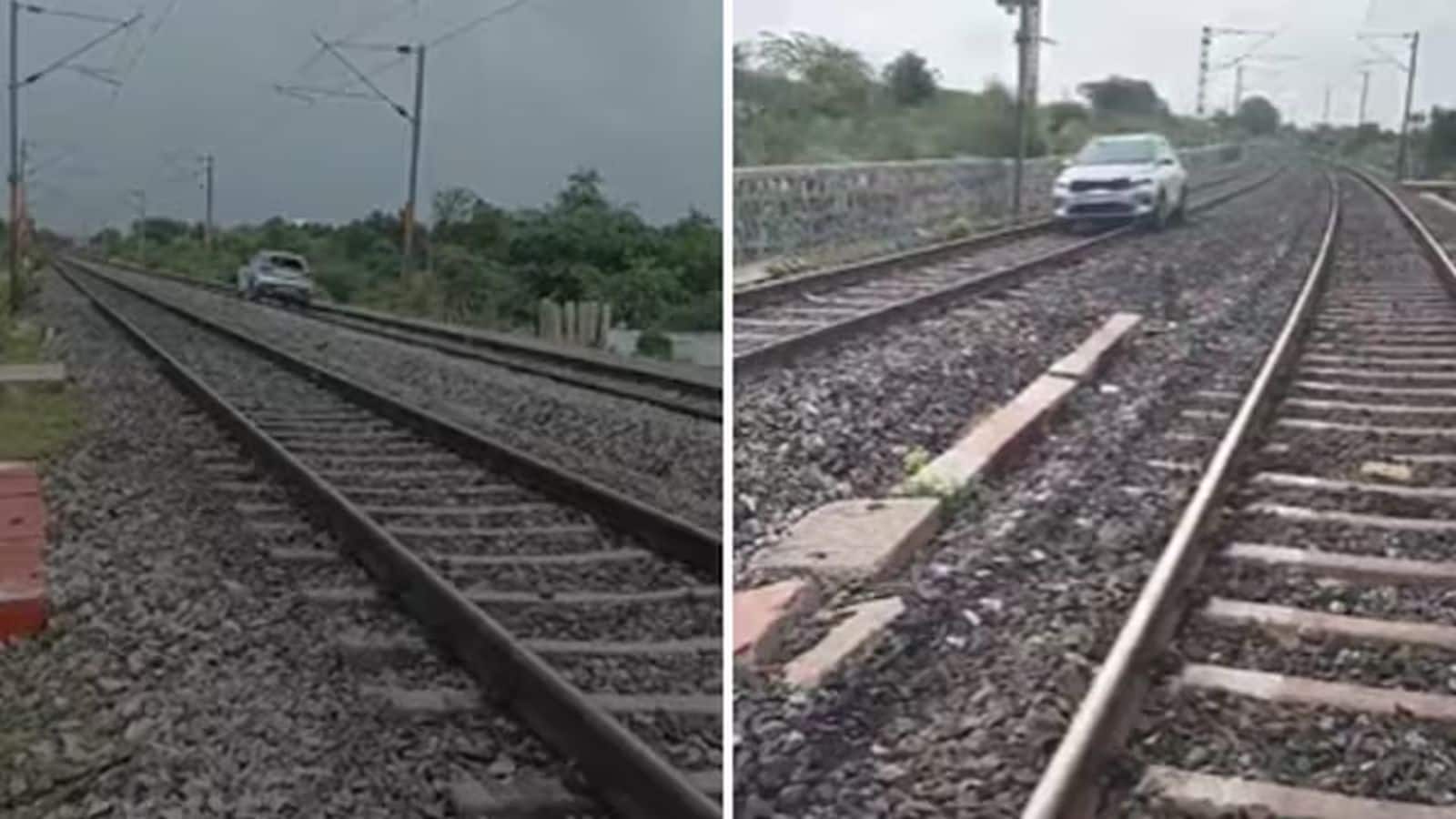 Viral Video: हैदराबाद में महिला ने रेल पटरी पर 8 km दौड़ाई कार! रोकने पर पुलिसकर्मियों से करने लगी झगड़ा, कई ट्रेनें लेट