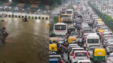 सोशल मीडिया पर तेजी से दिल्ली-एनसीआर में बाढ़ का वीडियो वायरल हो रहा है।