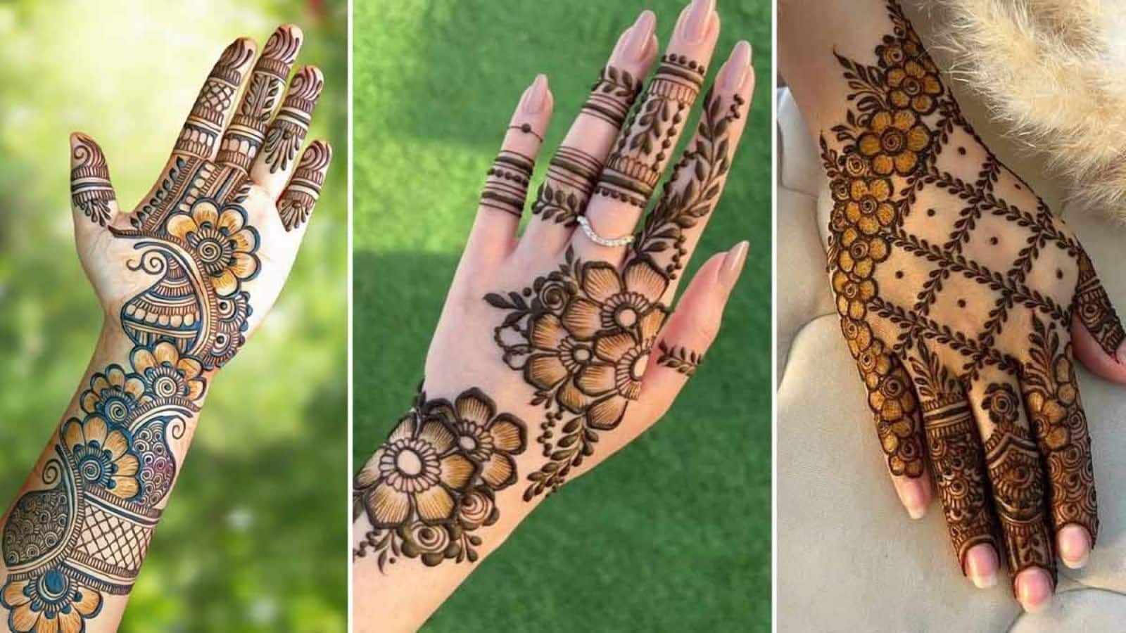 Raksha Bandhan Mehndi Designs: रक्षाबंधन पर हाथों की खूबसूरती में लगाएं चार चांद, ट्राई करें ये लेटेस्ट और आसान मेहंदी डिजाइन Raksha Bandhan Mehndi Designs: रक्षाबंधन पर हाथों की खूबसूरती में लगाएं चार चांद, ट्राई करें ये लेटेस्ट और आसान मेहंदी डिजाइन