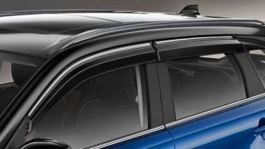 Some things will be found in the prestige pack such as a special badge of 'Urban Cruiser Hyryder' on the bonnet of the car, on the bumper of the car, on the bumper, on the bumper, on the fender, on the tailgate and around the headlight-tellite. 