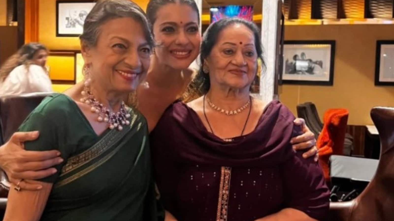 Kajol: मां तनुजा और सासू मां वीना देवगन के साथ काजोल की फोटो हुई वायरल, तीनों केमिस्ट्री देख फैंस हुए खुश
