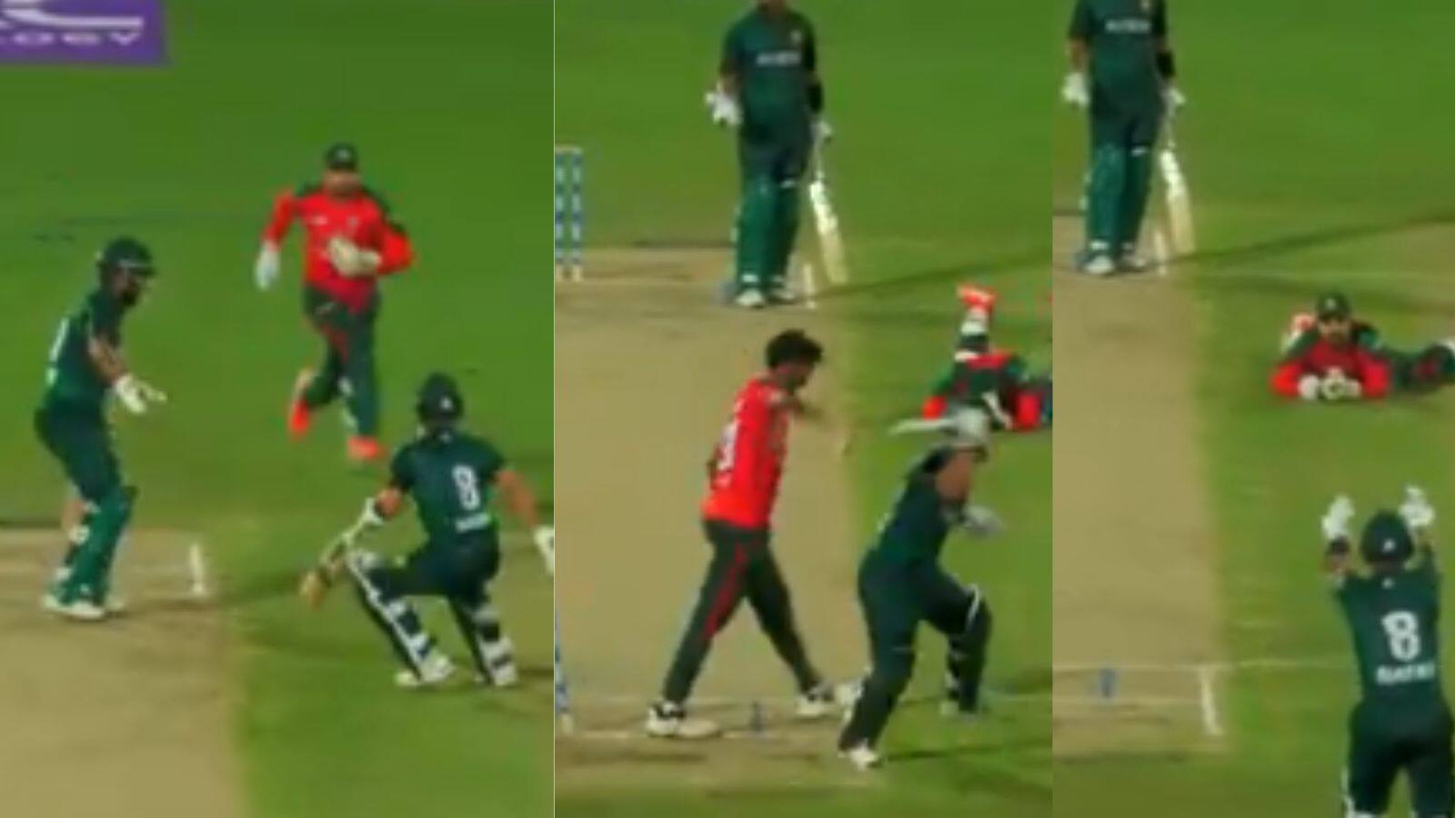 VIDEO : रन आउट होने पर भड़का ये पाकिस्तानी क्रिकेटर, बीच मैदान पर ही साथी खिलाड़ी को कह दिया बुरा-भला