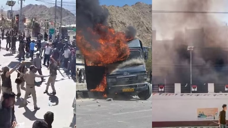 Leh Ladakh Protest: लद्दाख के लेह में हालात बिगड़े! हिंसक झड़प में 4 लोगों  की मौत, 70 प्रदर्शनकारी घायल | Moneycontrol Hindi